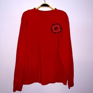 Red Nike long sleeve shirt